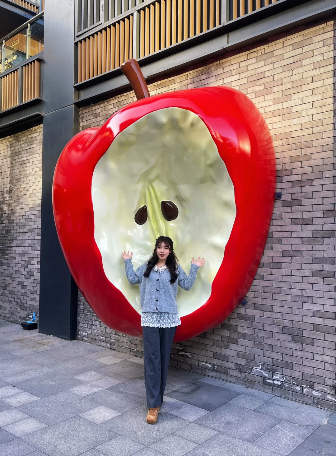 徐州文庙❗️新地标 巨型苹果🍎 太出片啦🎈