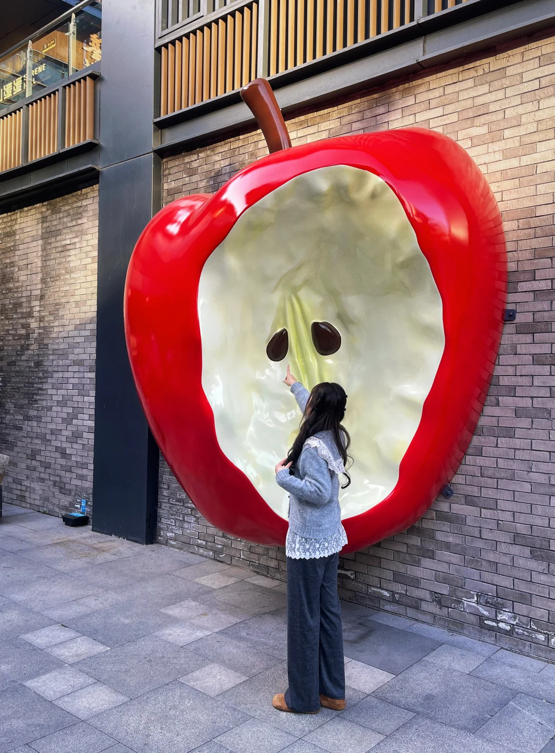 徐州文庙❗️新地标 巨型苹果🍎 太出片啦🎈