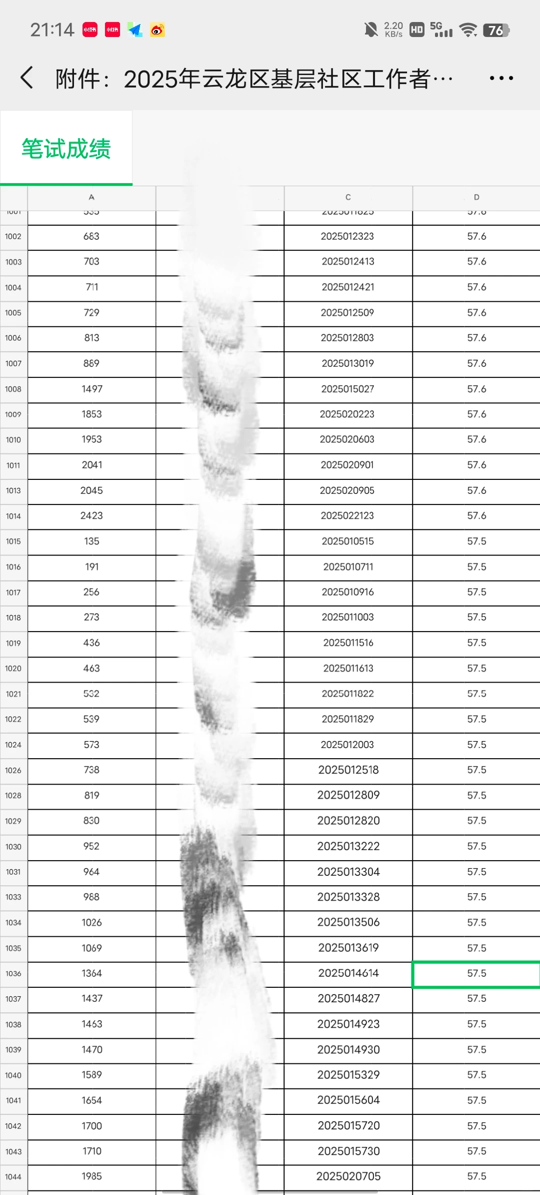今年徐州云龙社工这分数认真的吗😰
