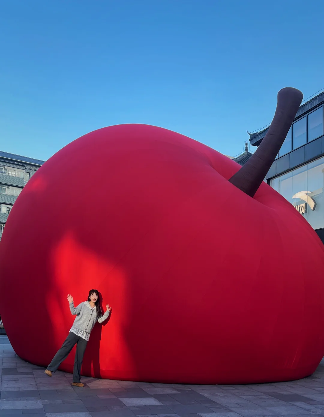 徐州文庙❗️新地标 巨型苹果🍎 太出片啦🎈