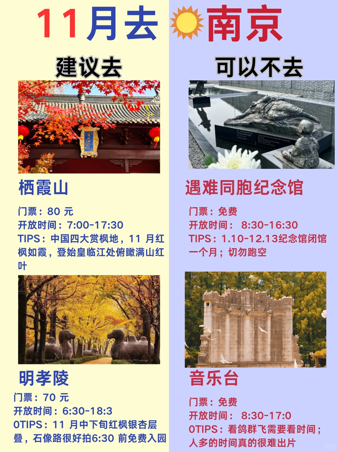 11月来南京，这几个景点劝你别去！！！！！！