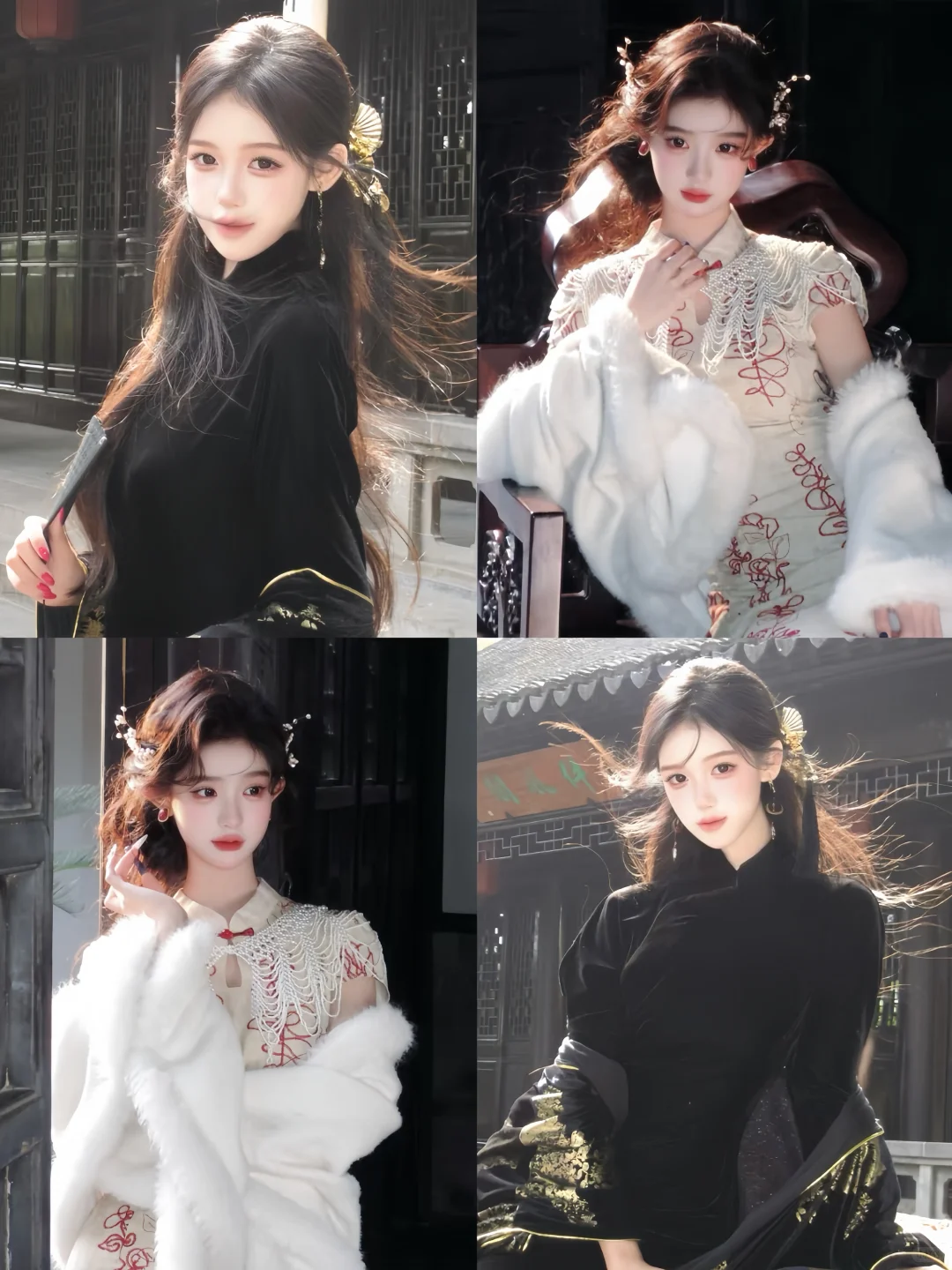 南京秦淮河旗袍妆造➕披肩‼️只要3️⃣位数！