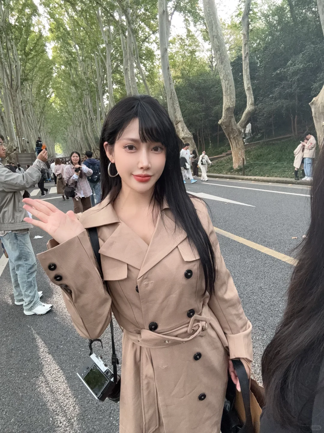 南京梧桐大道 人真美