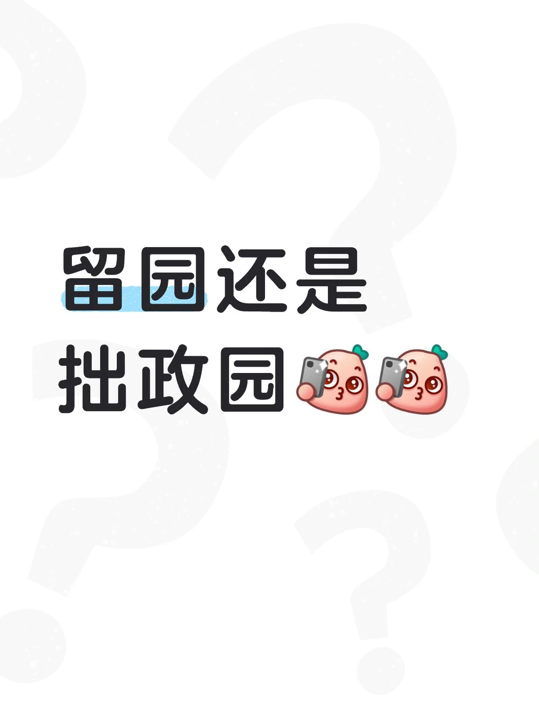 人在苏州，留园还是拙政园