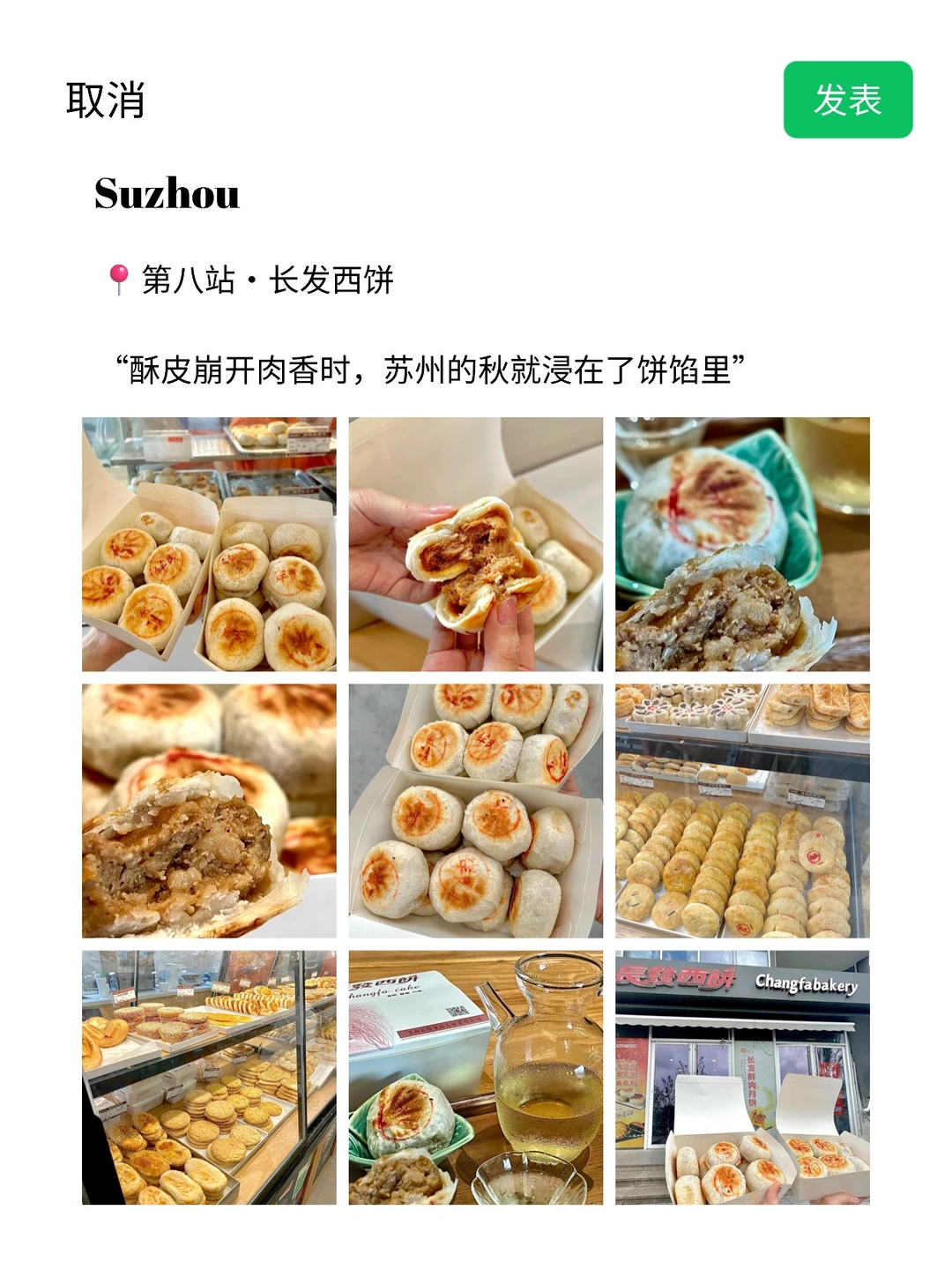 真至于吗😓这姐去个苏州发了9条朋友圈