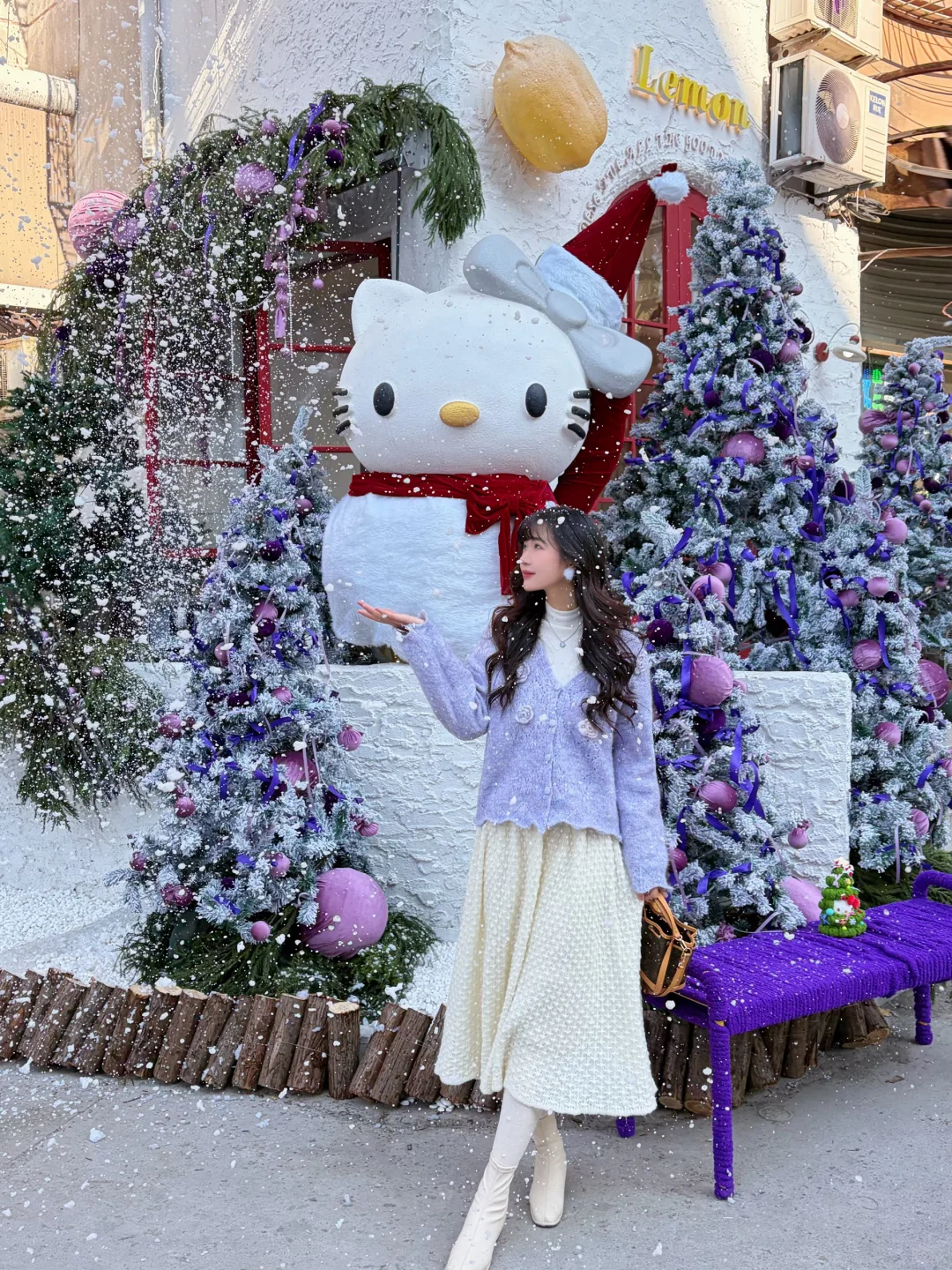 徐州小巷子里藏着紫色的浪漫圣诞🎄