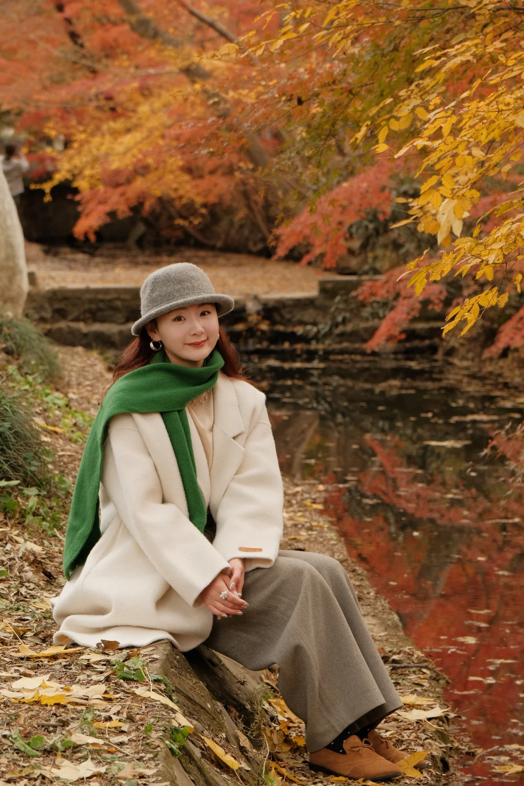 在南京看到了漂亮的红色枫叶🍁