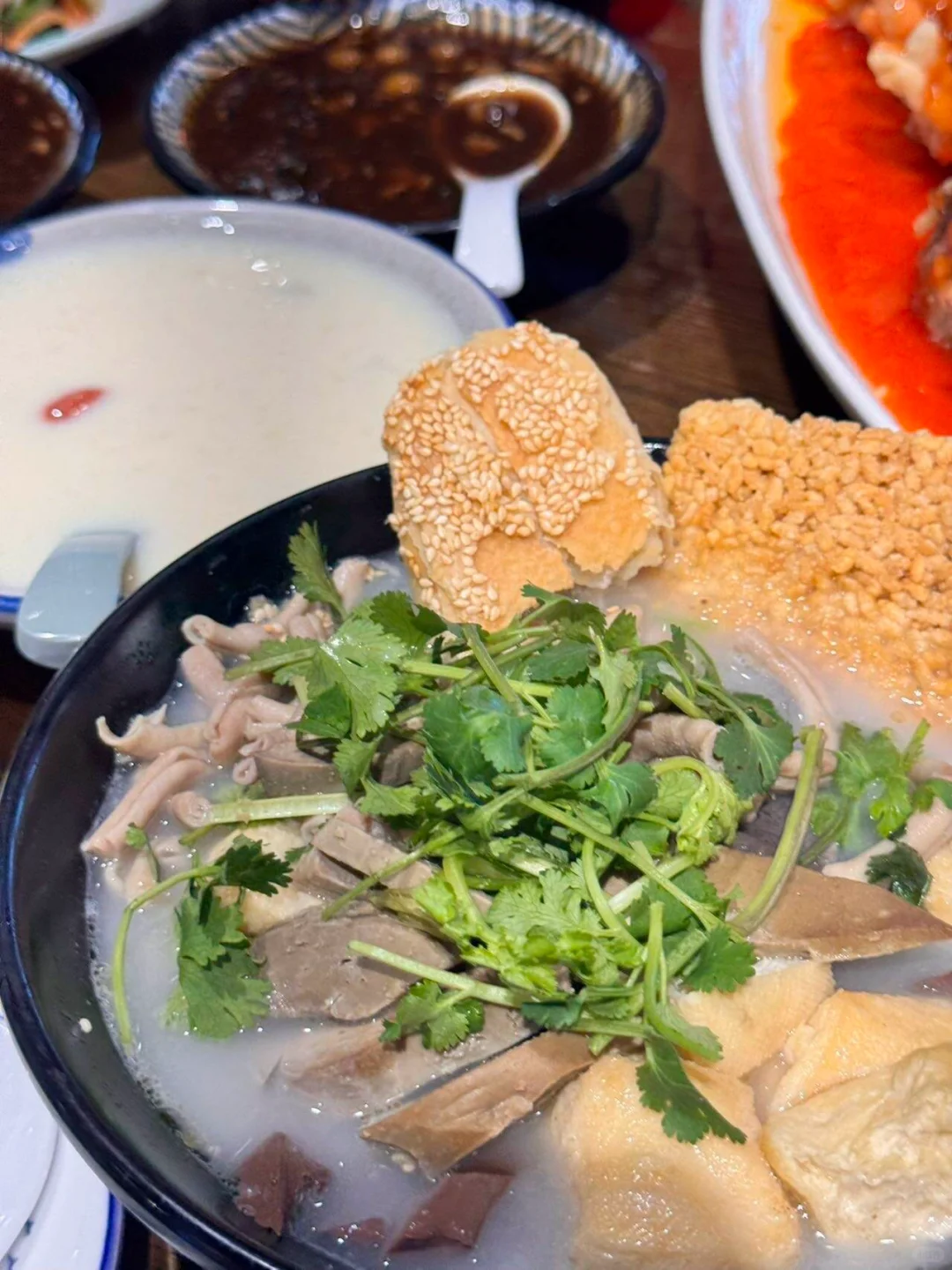 夫子庙必吃南京菜🔥鸭血粉丝汤配烧饼香迷