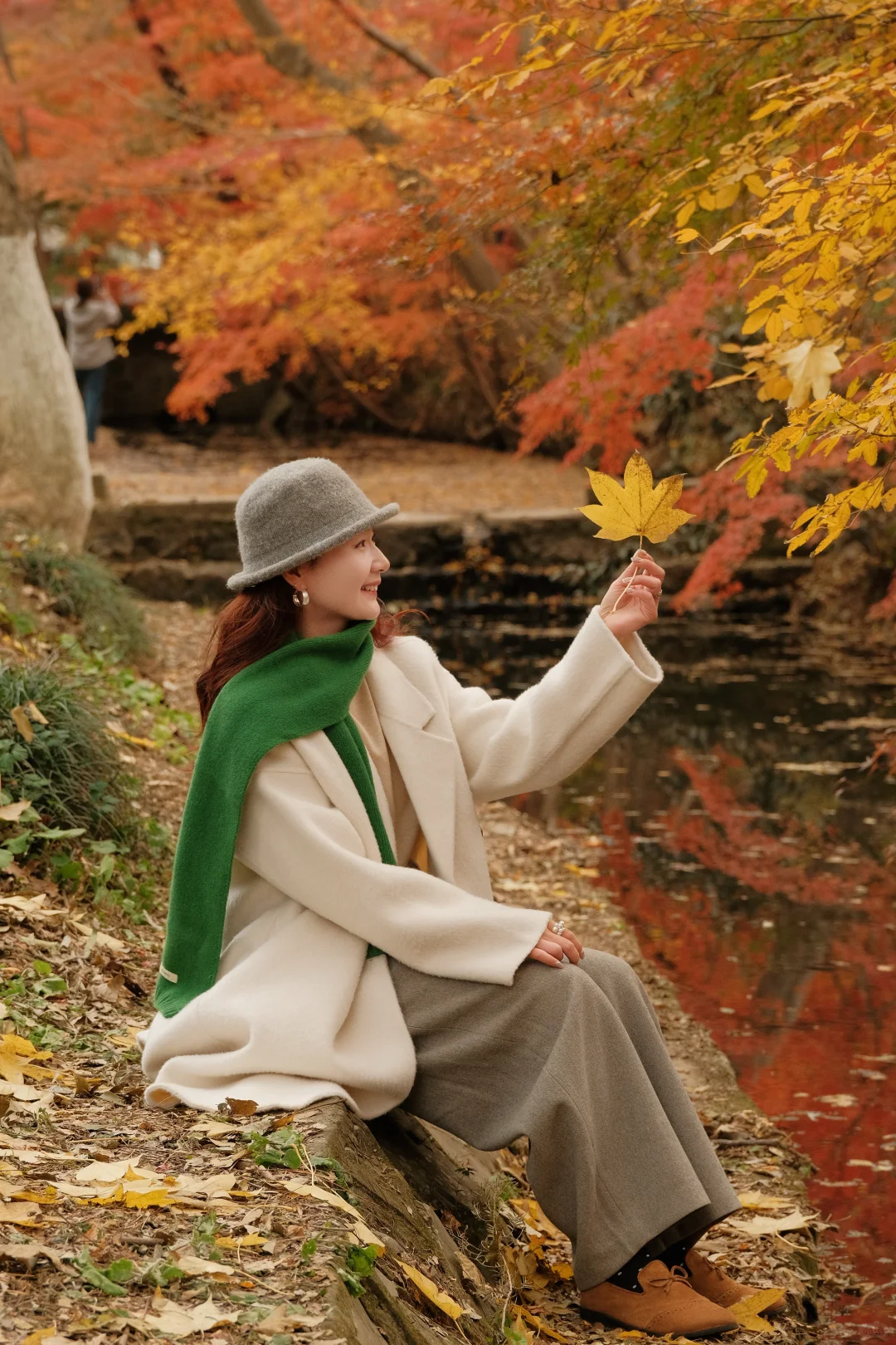 在南京看到了漂亮的红色枫叶🍁