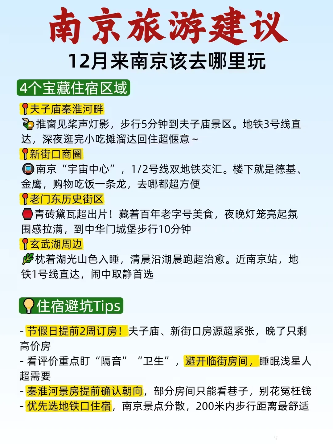 南京景点推荐！2025年冬季最新版！