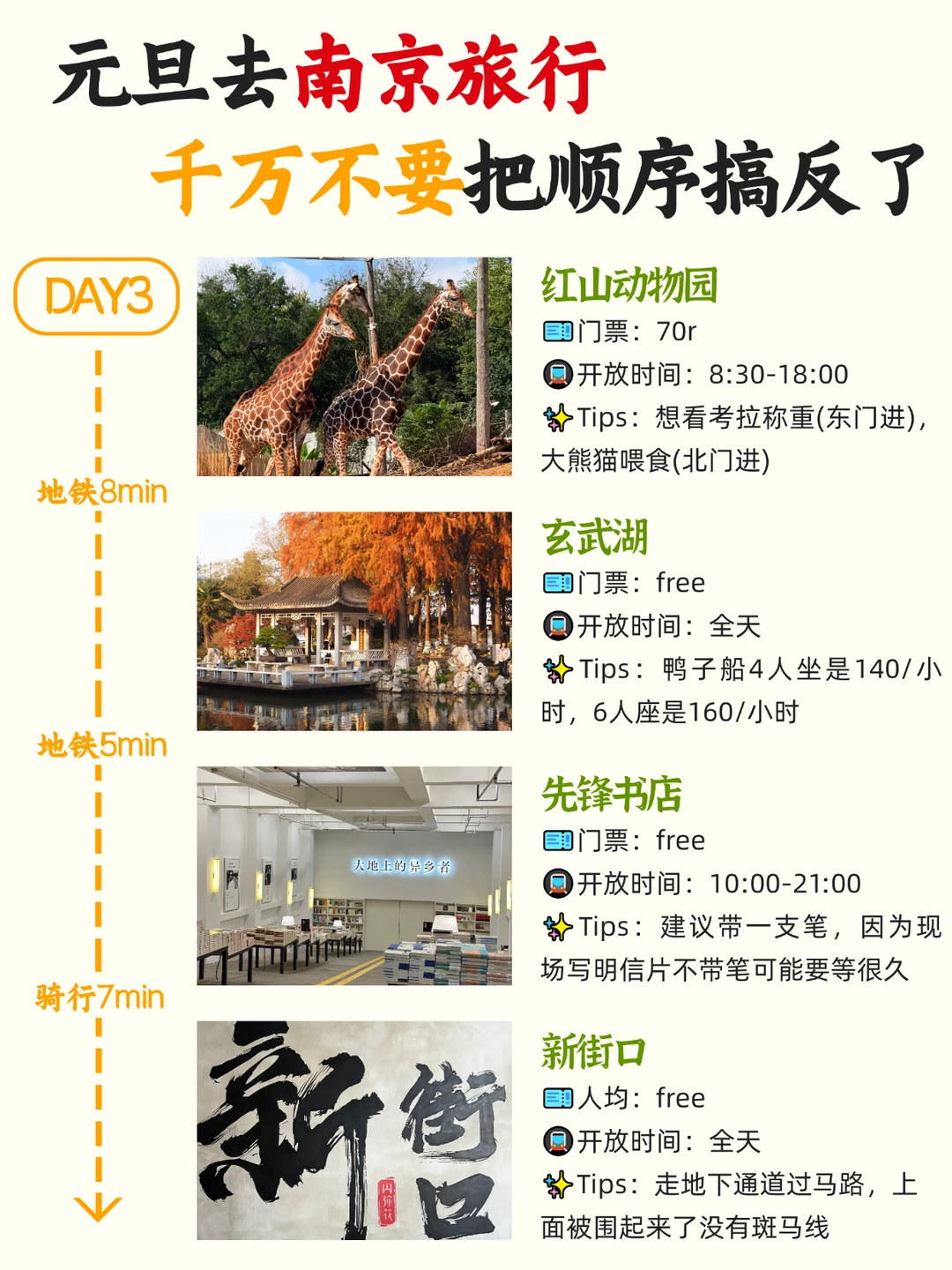 元旦来南京‼顺序千万别搞反了