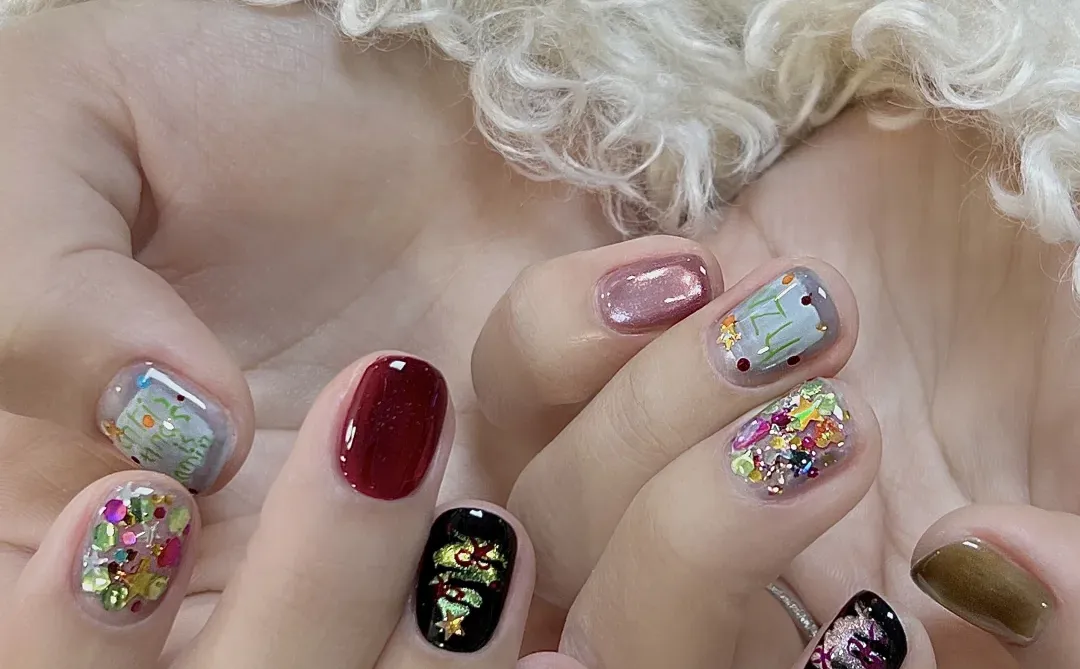 圣诞小短甲/南京美甲推荐