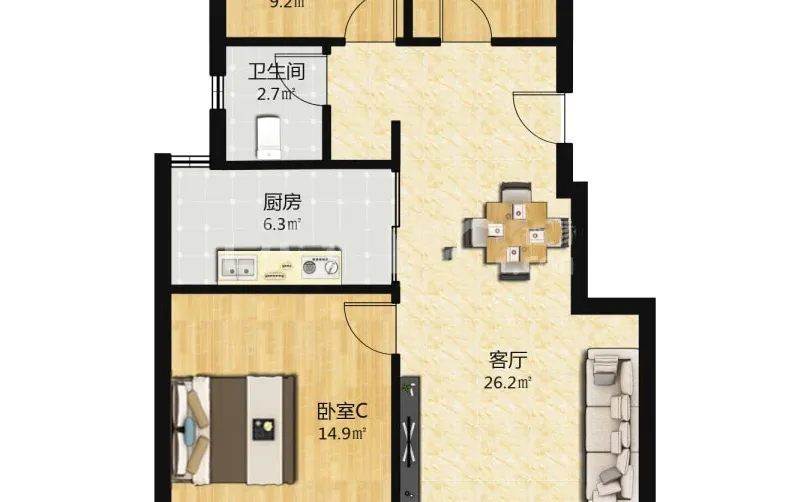 南京玄武🏡次新洋房小区，拎包入住 地铁口