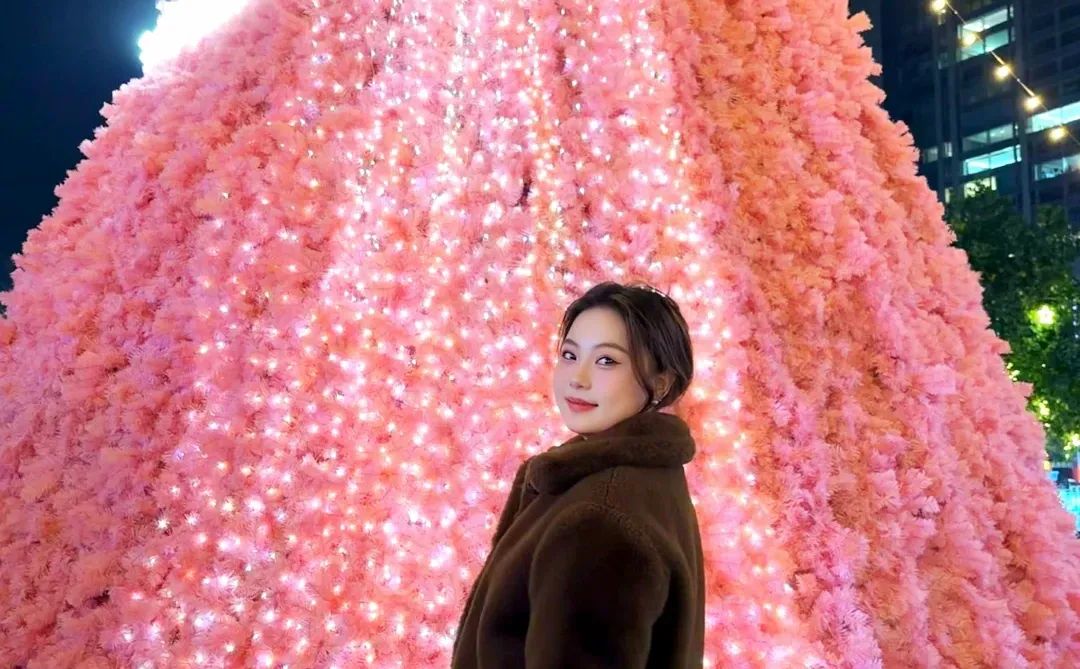 南京百家湖粉色圣诞树🎄