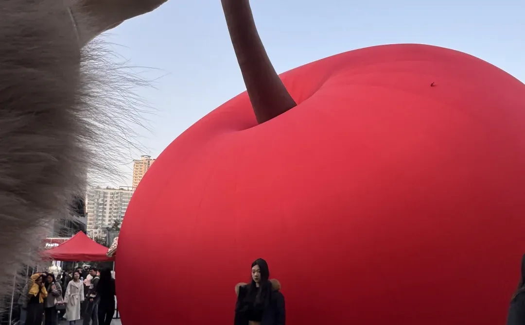 在徐州 文庙惊现大🍎 太好拍了！快来打卡！