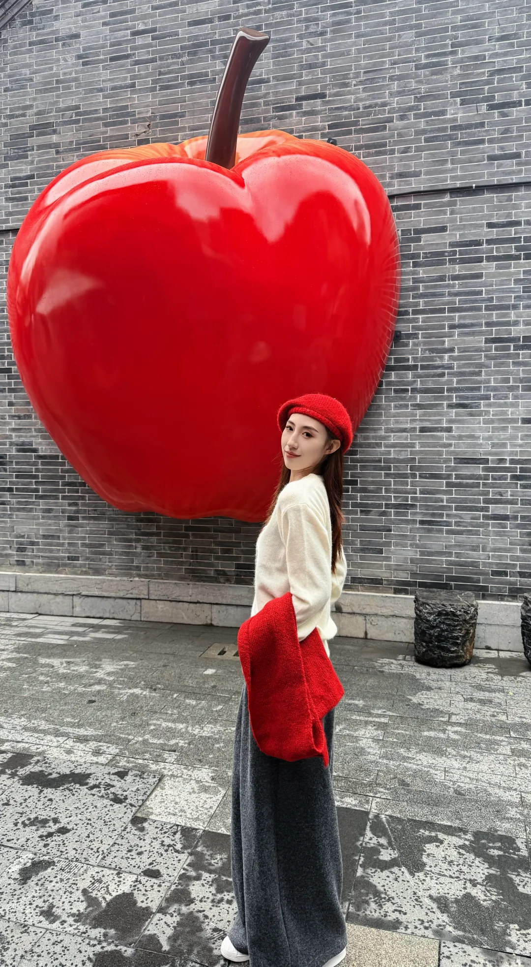 徐州文庙新地标 巨型苹果🍎