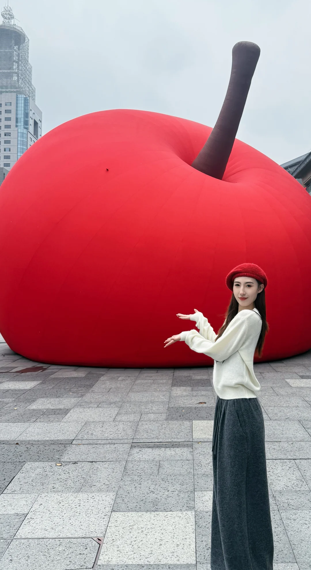 徐州文庙新地标 巨型苹果🍎