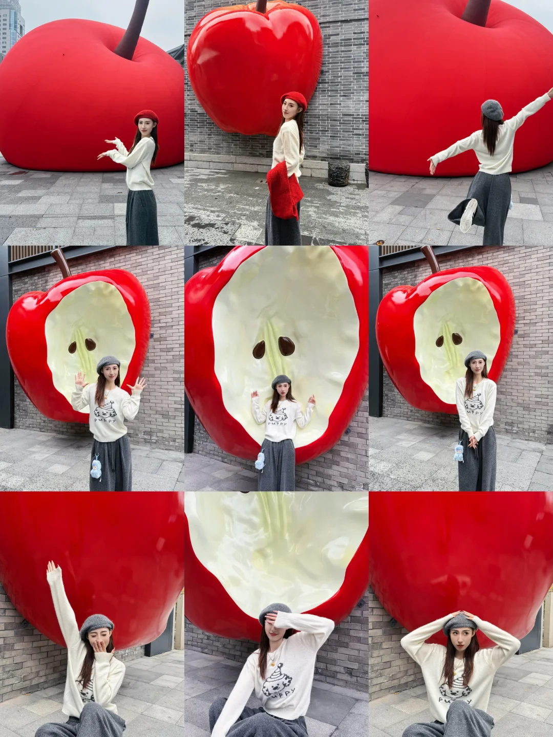 徐州文庙新地标 巨型苹果🍎