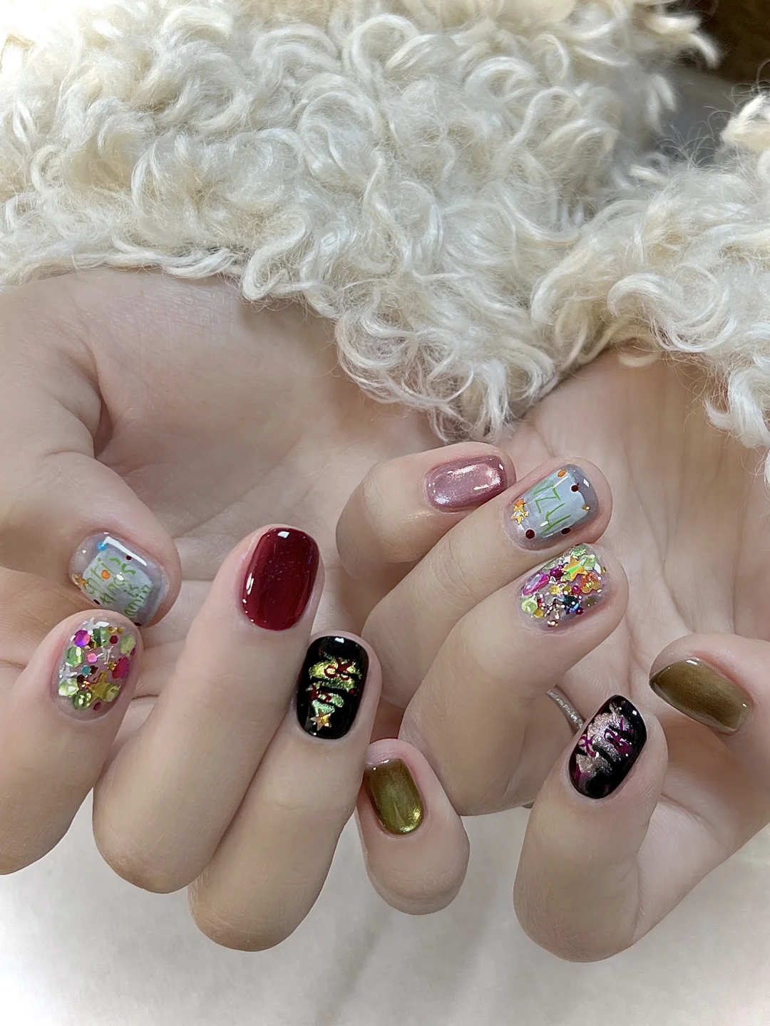 圣诞小短甲/南京美甲推荐