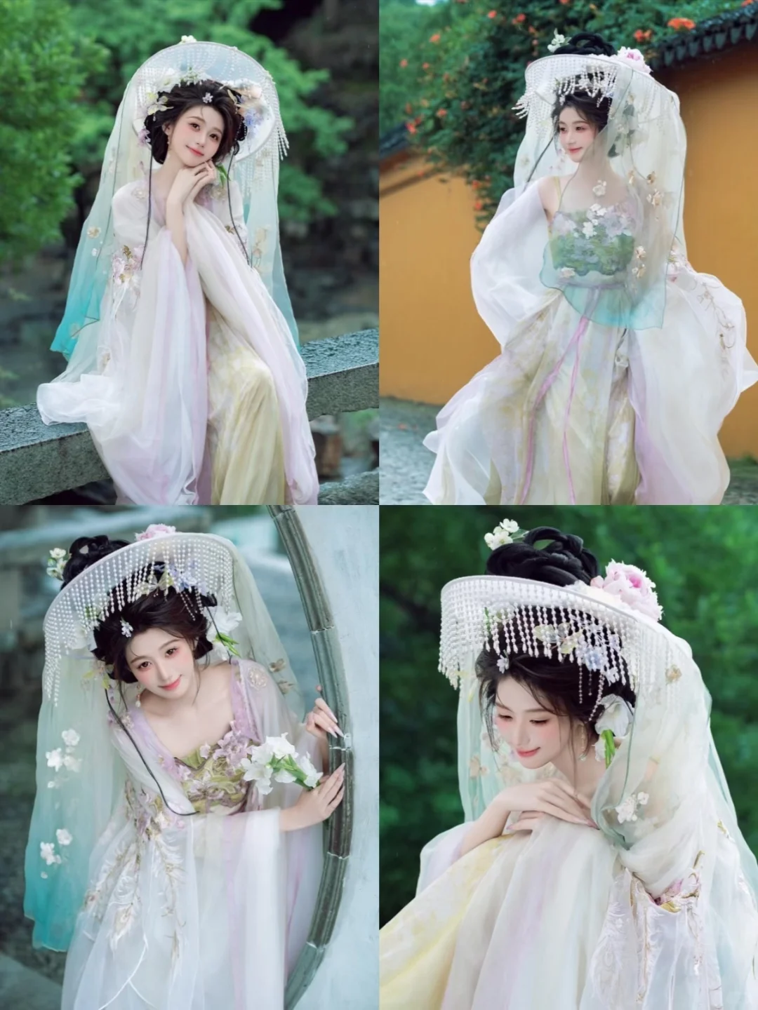 广州汉服旅拍｜帷帽花神款直接美到失语✨