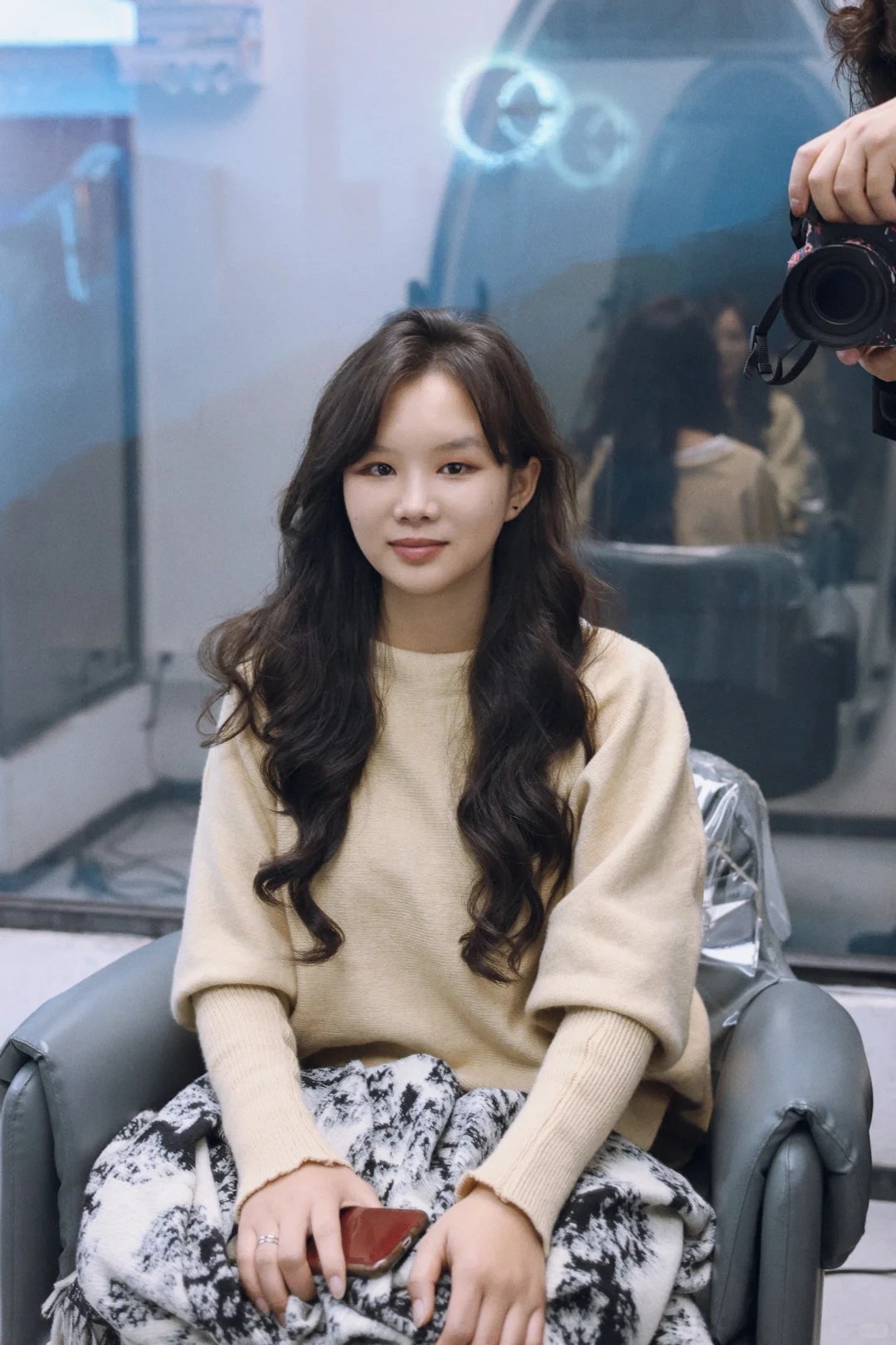 花3.5个小时把头发烫成这样／长发慵懒层次卷