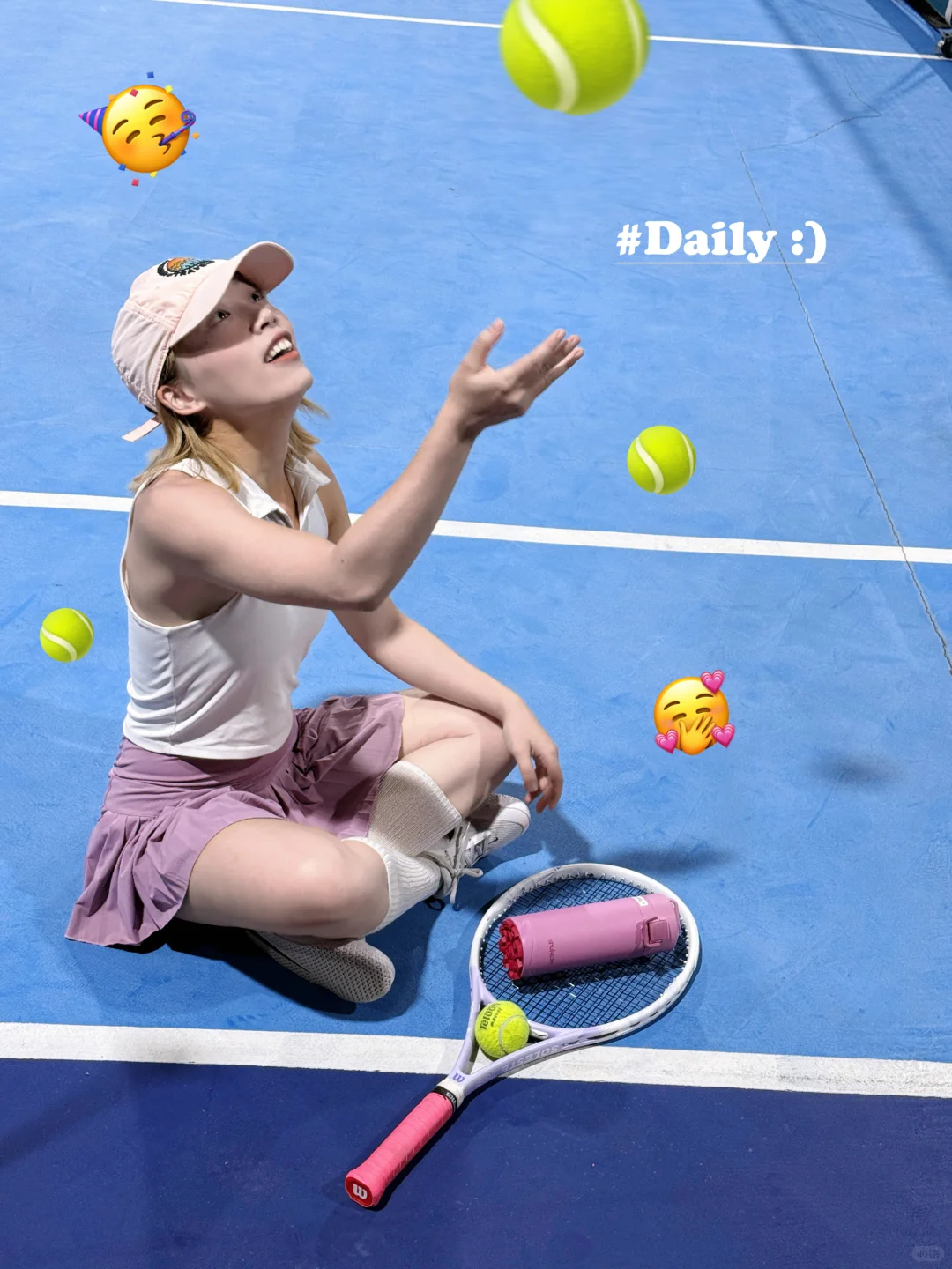 天要降温，我要打球🎾