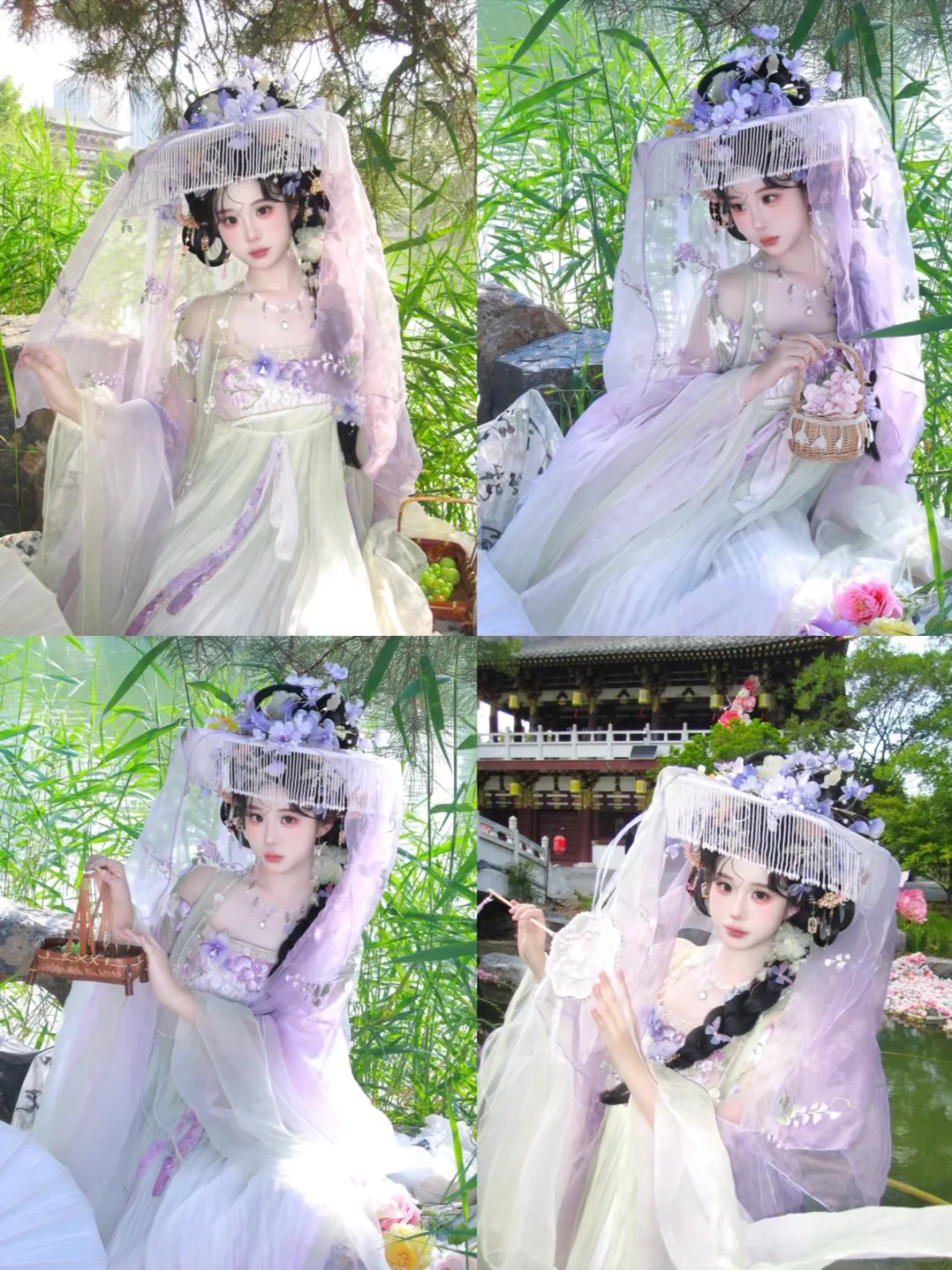 广州汉服旅拍｜帷帽花神款直接美到失语✨