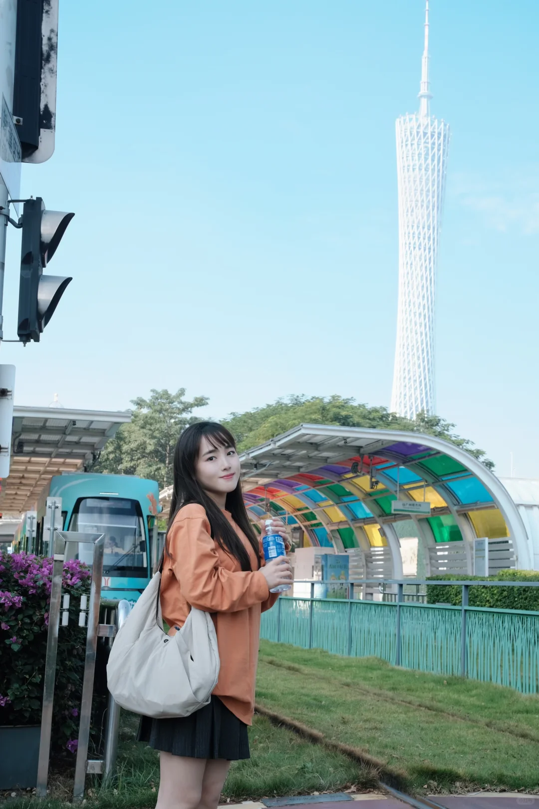 谁能拒绝2r在广州有轨电车拍一组日系氛围感