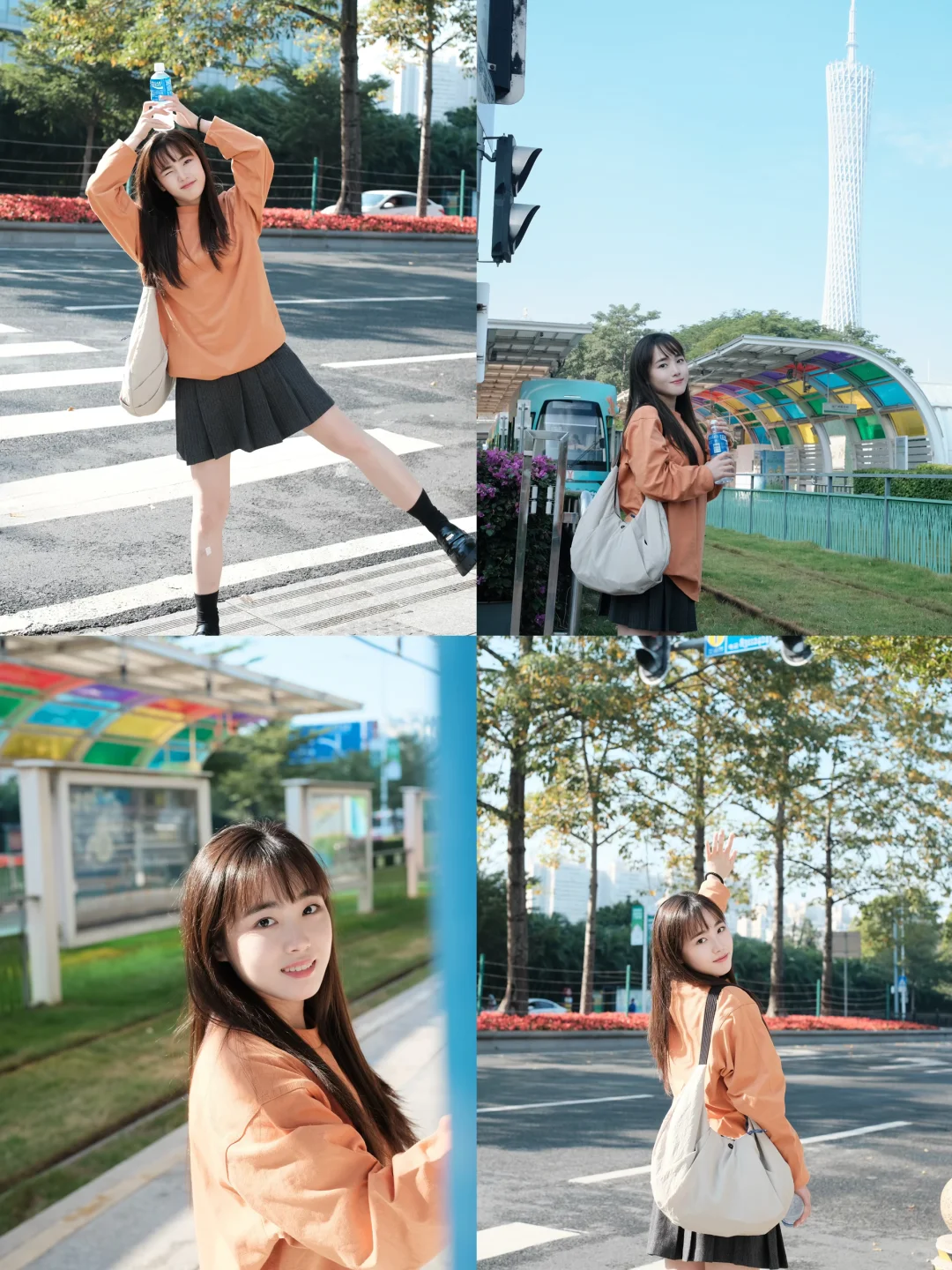 谁能拒绝2r在广州有轨电车拍一组日系氛围感