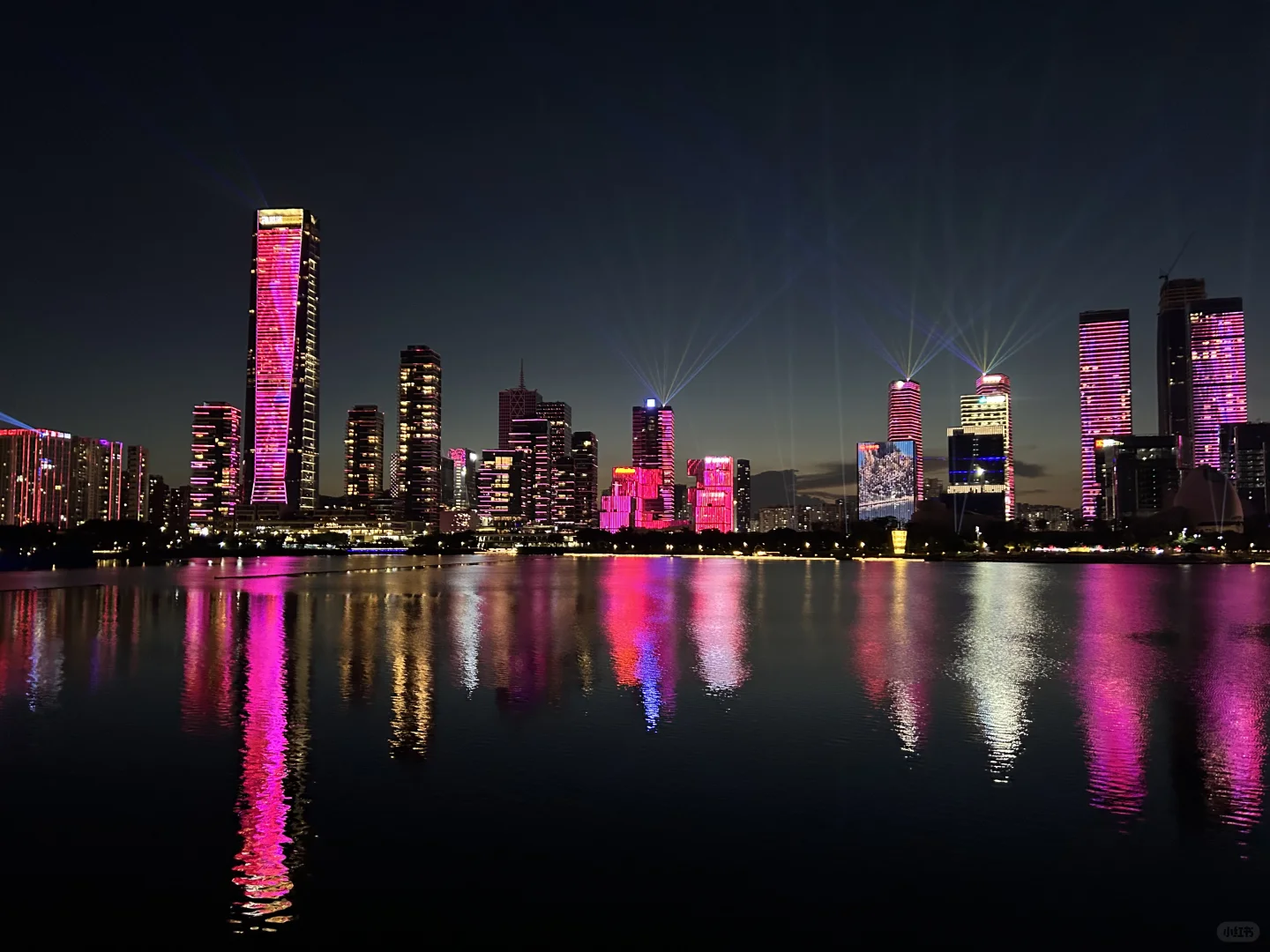 深圳人才公园灯光秀