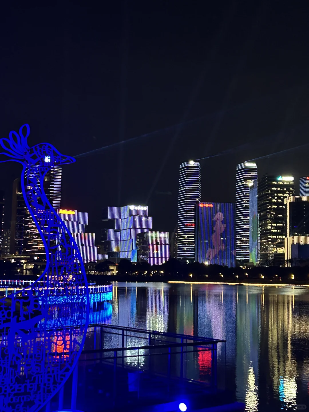 深圳人才公园灯光秀