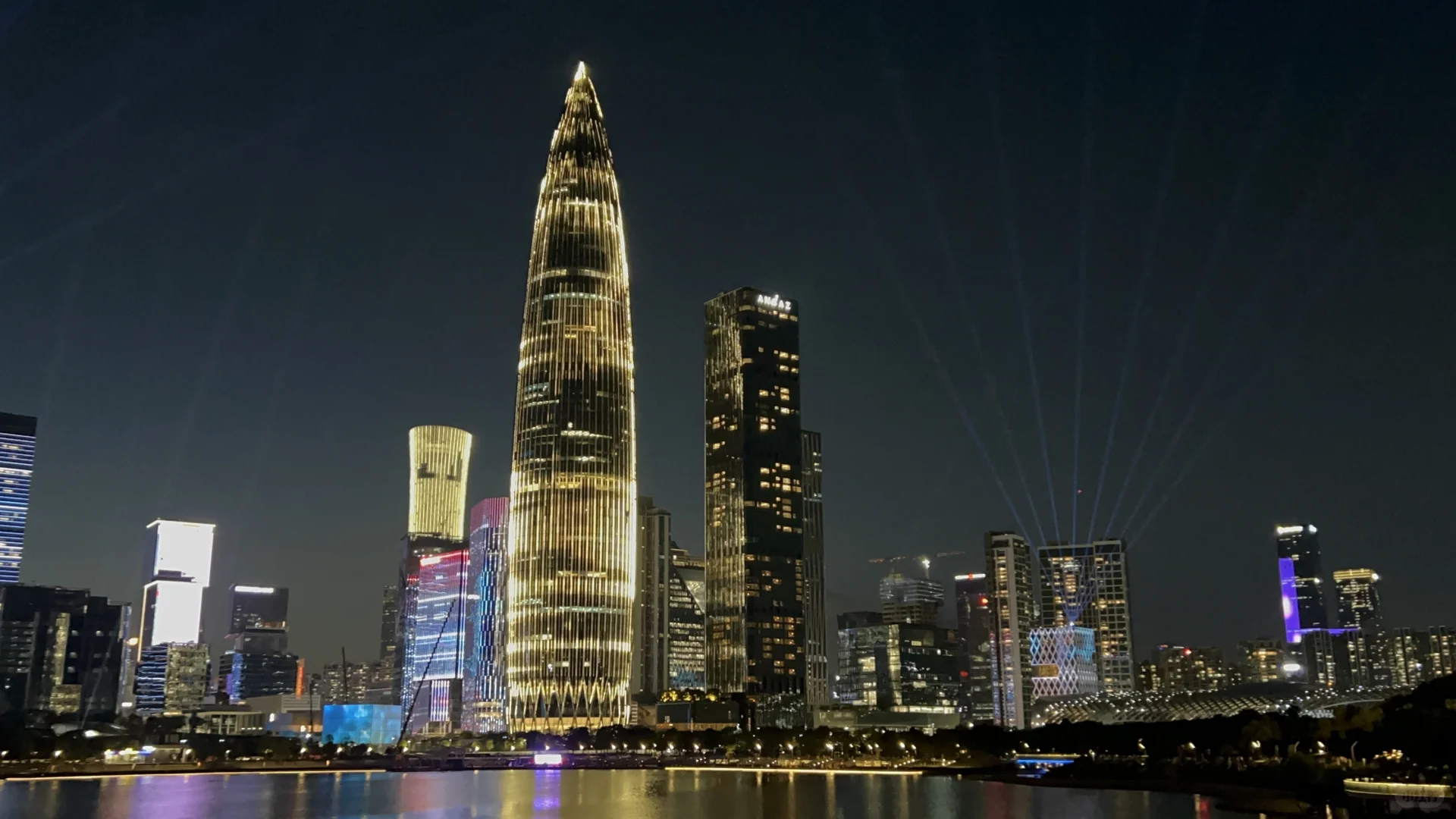 深圳人才公园灯光秀