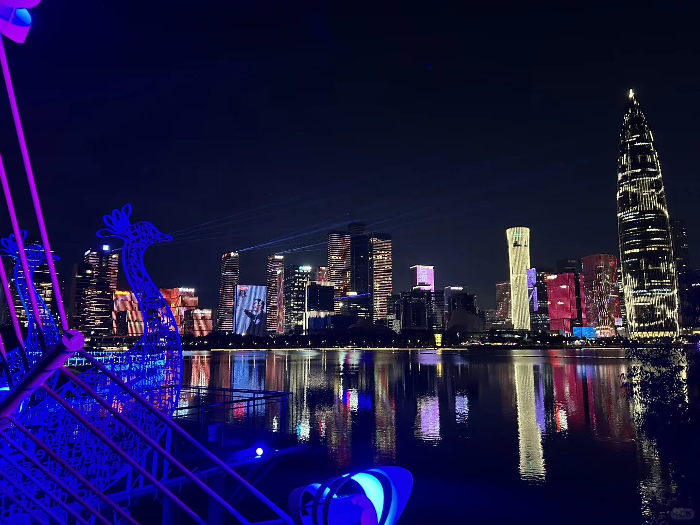 深圳人才公园灯光秀