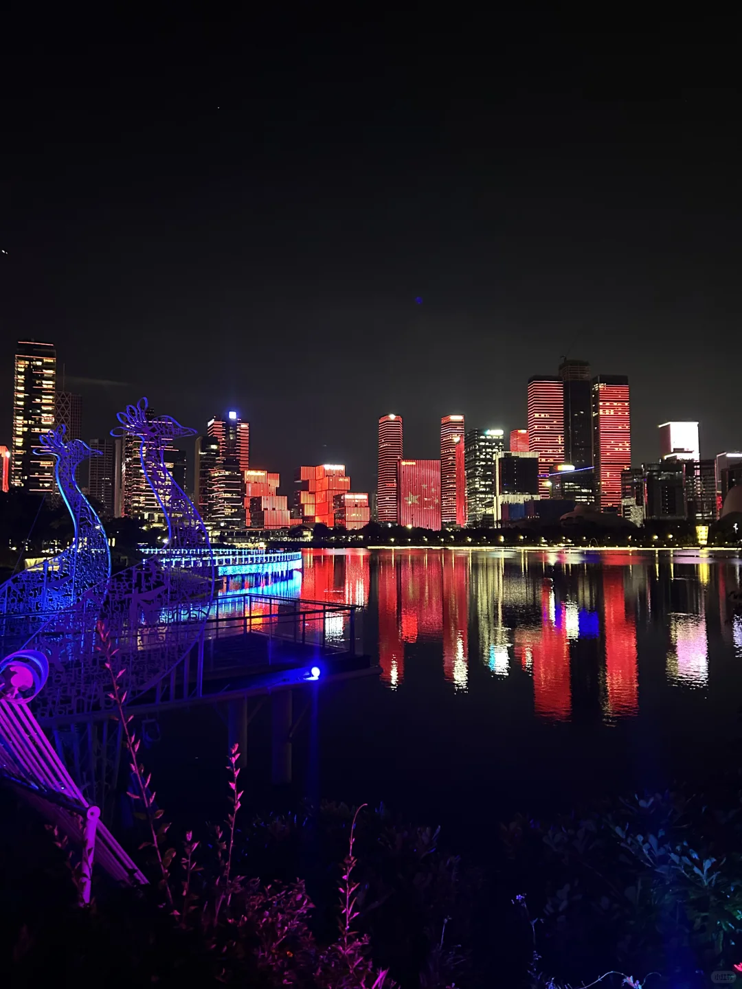 深圳人才公园灯光秀