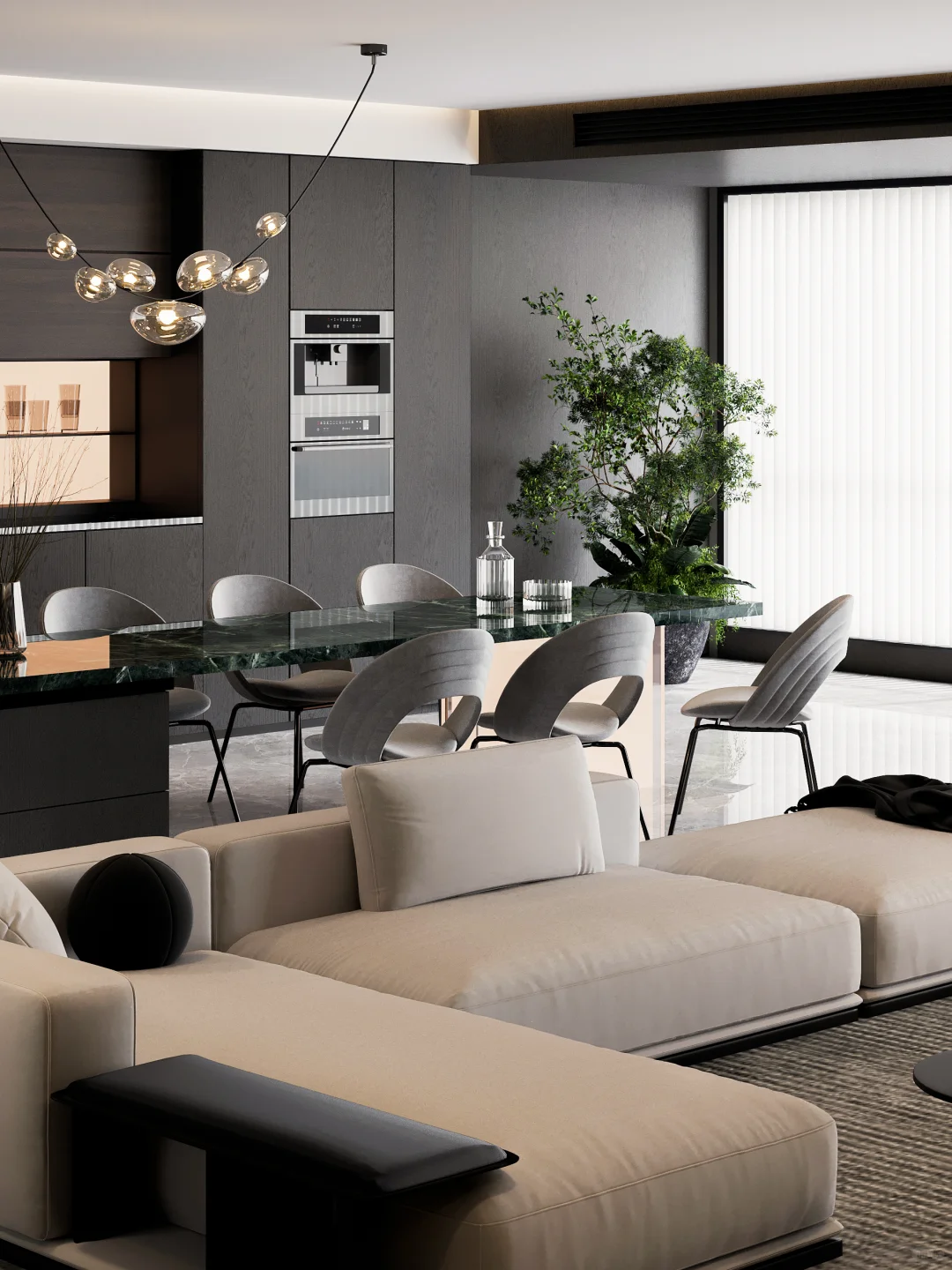 深圳设计-高级感意式轻奢大平层