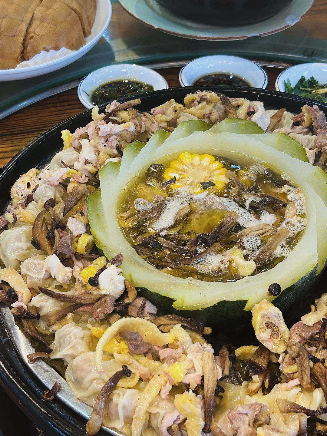 广州花都老字号冬瓜盅桑拿鸡！这波养生局…