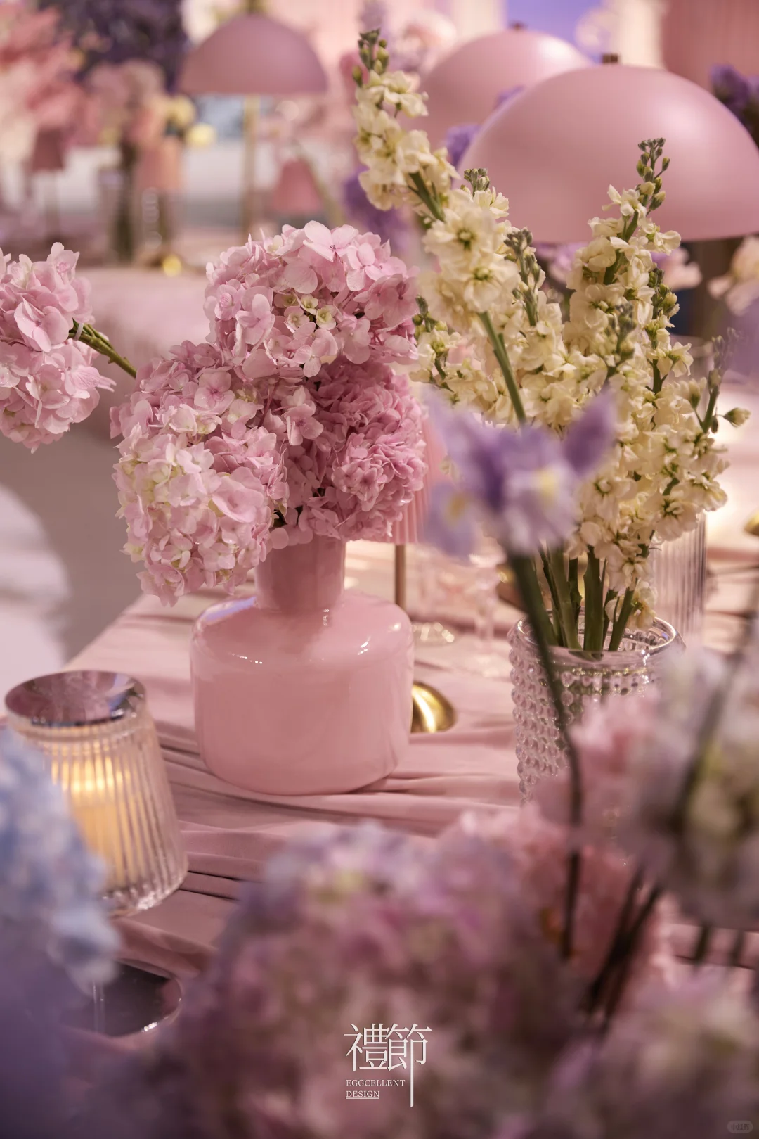 暮色微醺发光的法式日光花园婚礼出场区～