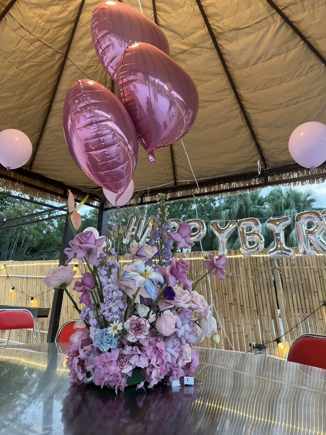 深圳花店｜户外生日布置、好喜欢💜