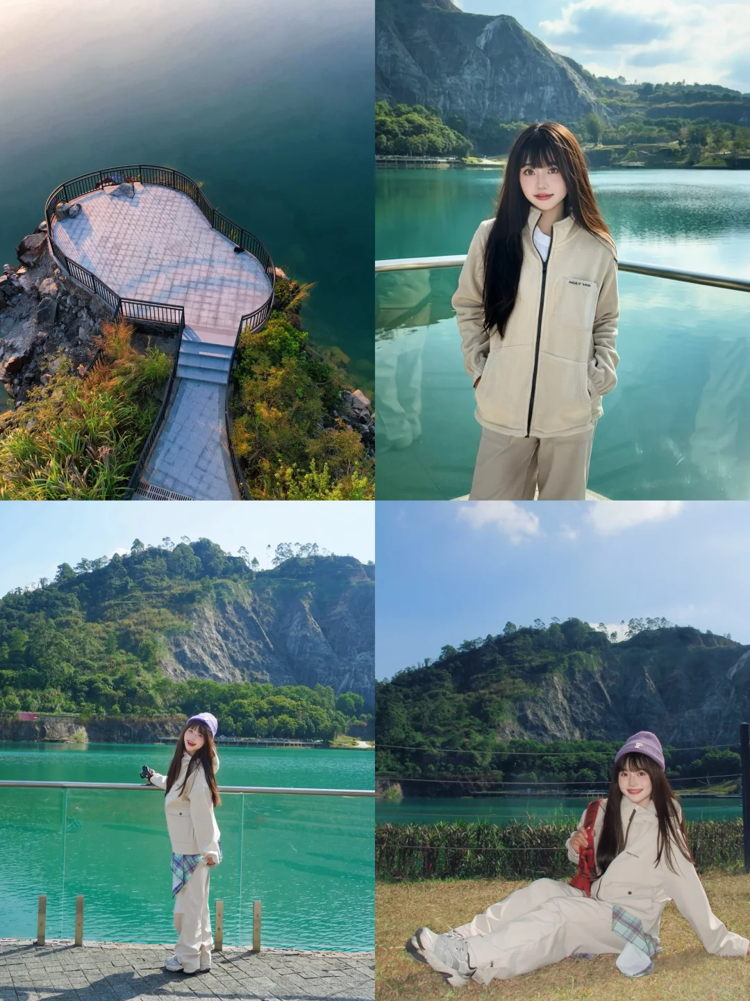 😭被晴天下的东莞“小九寨沟”美哭了！