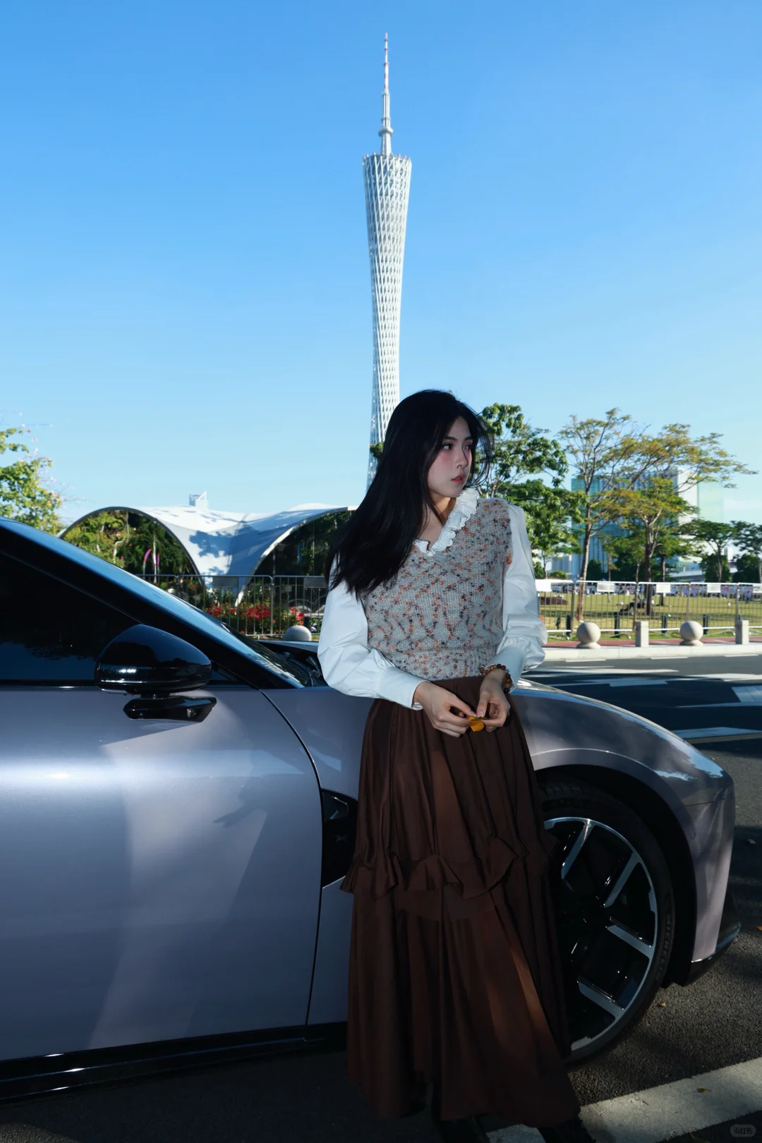 秋日🍂新P7和广州塔 好配啊！！！