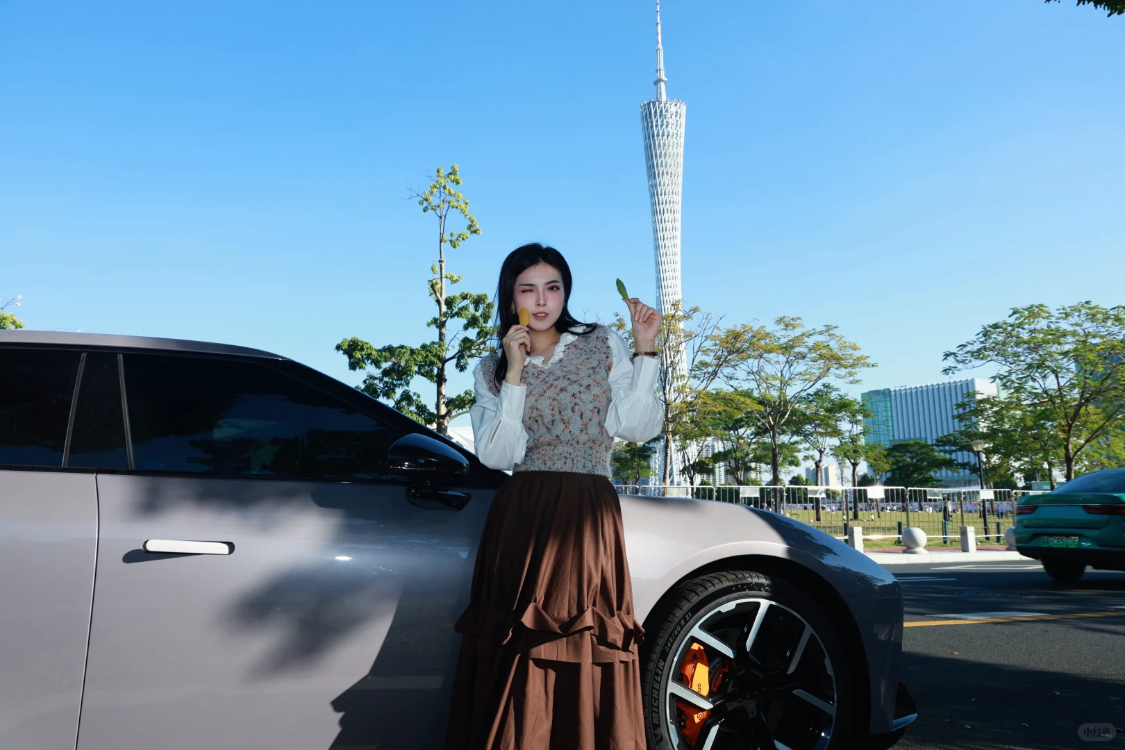 秋日🍂新P7和广州塔 好配啊！！！