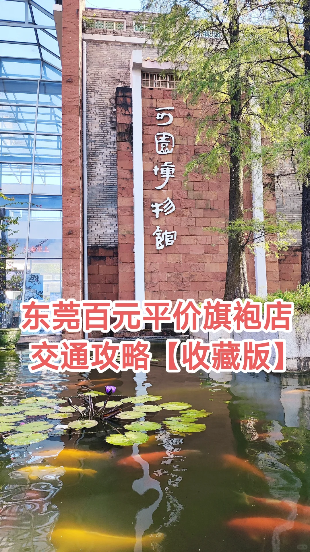 东莞百元平价旗袍店，交通攻略收藏版