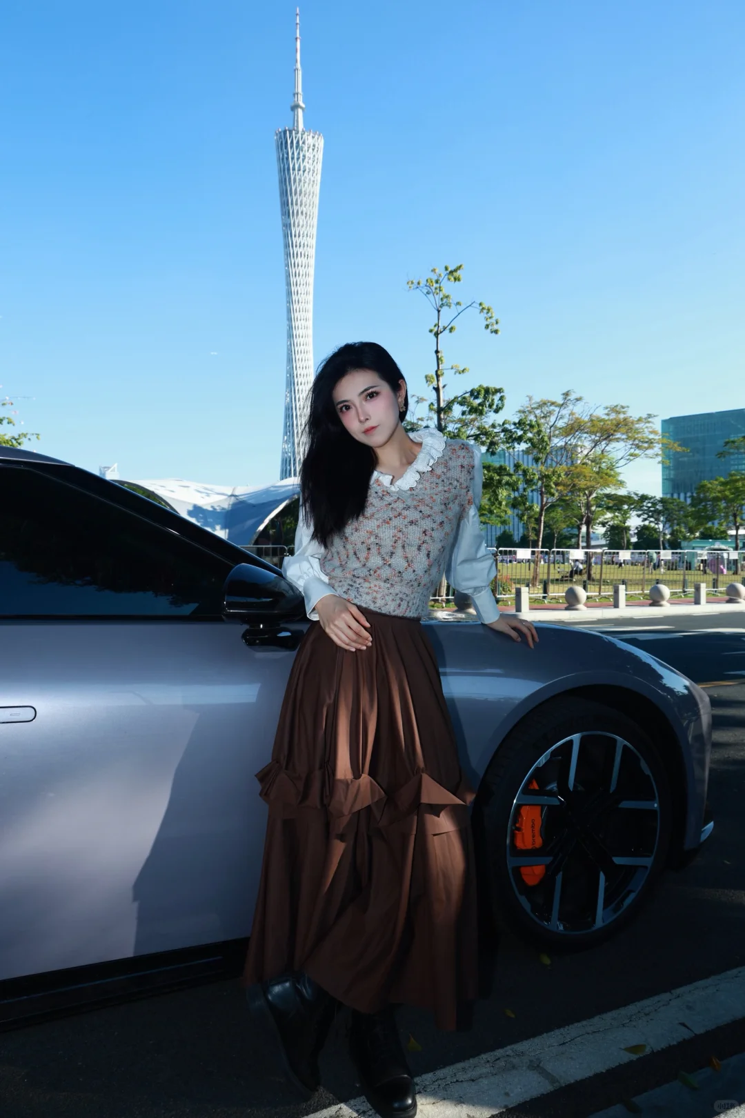 秋日🍂新P7和广州塔 好配啊！！！