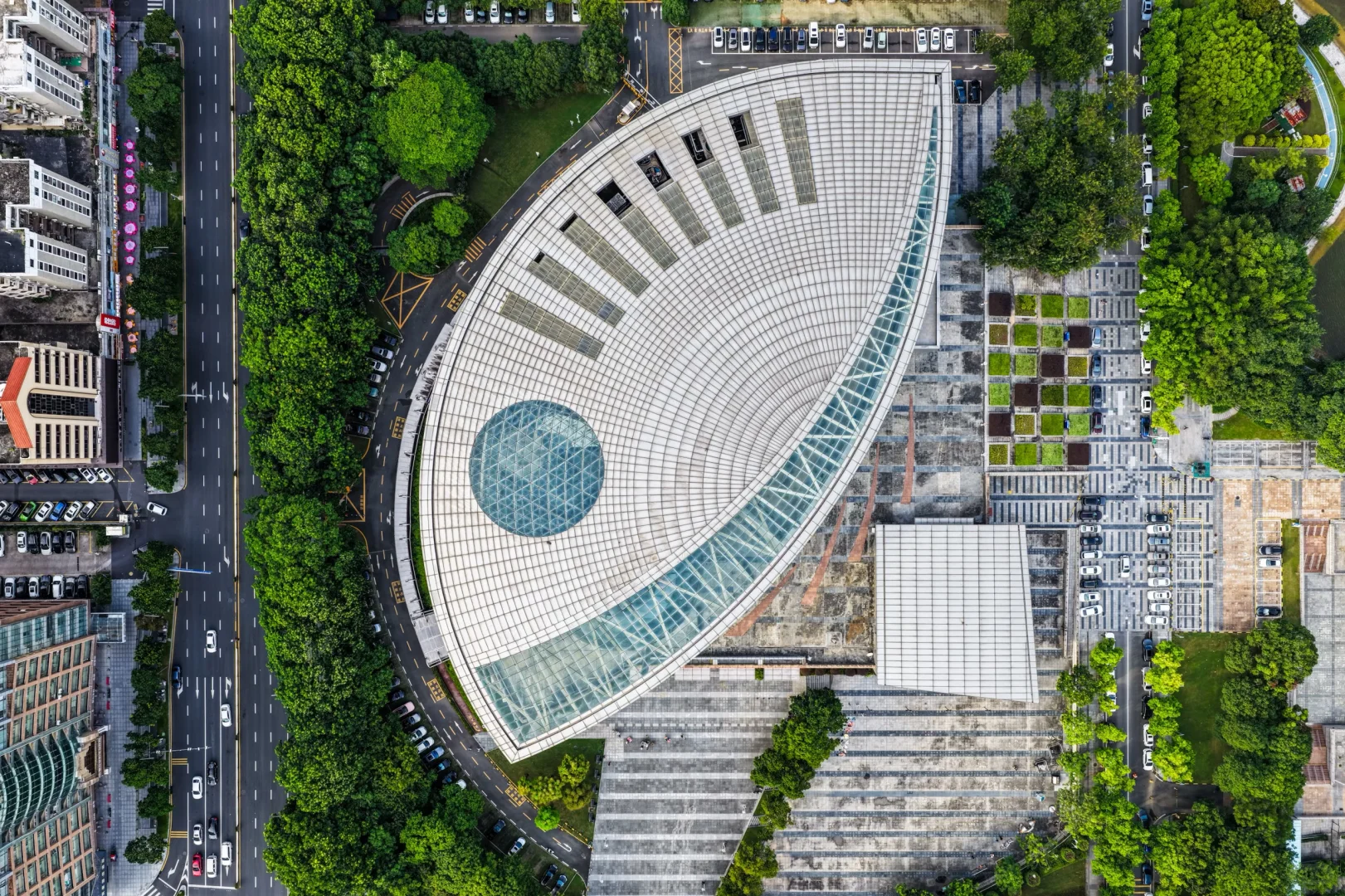 东莞的天际线和城市建筑群