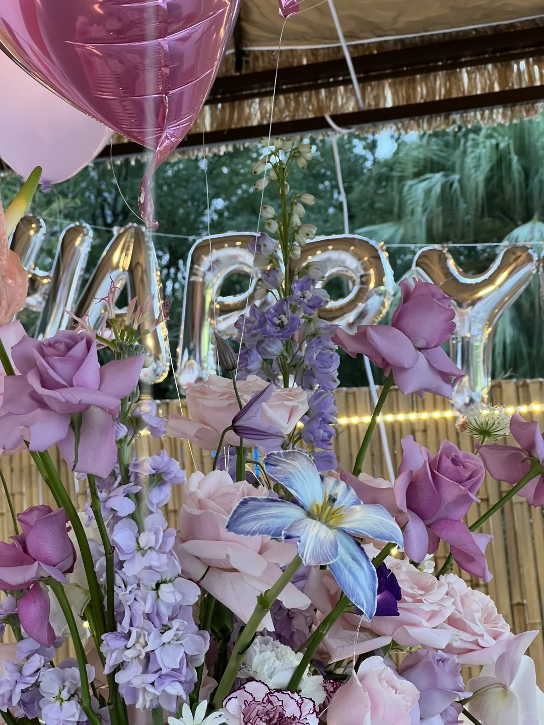 深圳花店｜户外生日布置、好喜欢💜