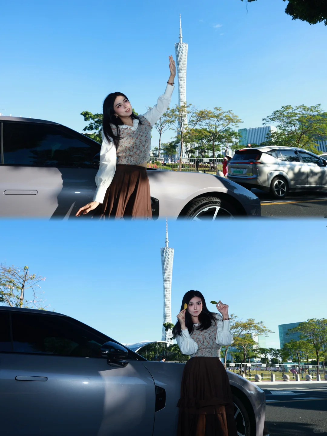 秋日🍂新P7和广州塔 好配啊！！！
