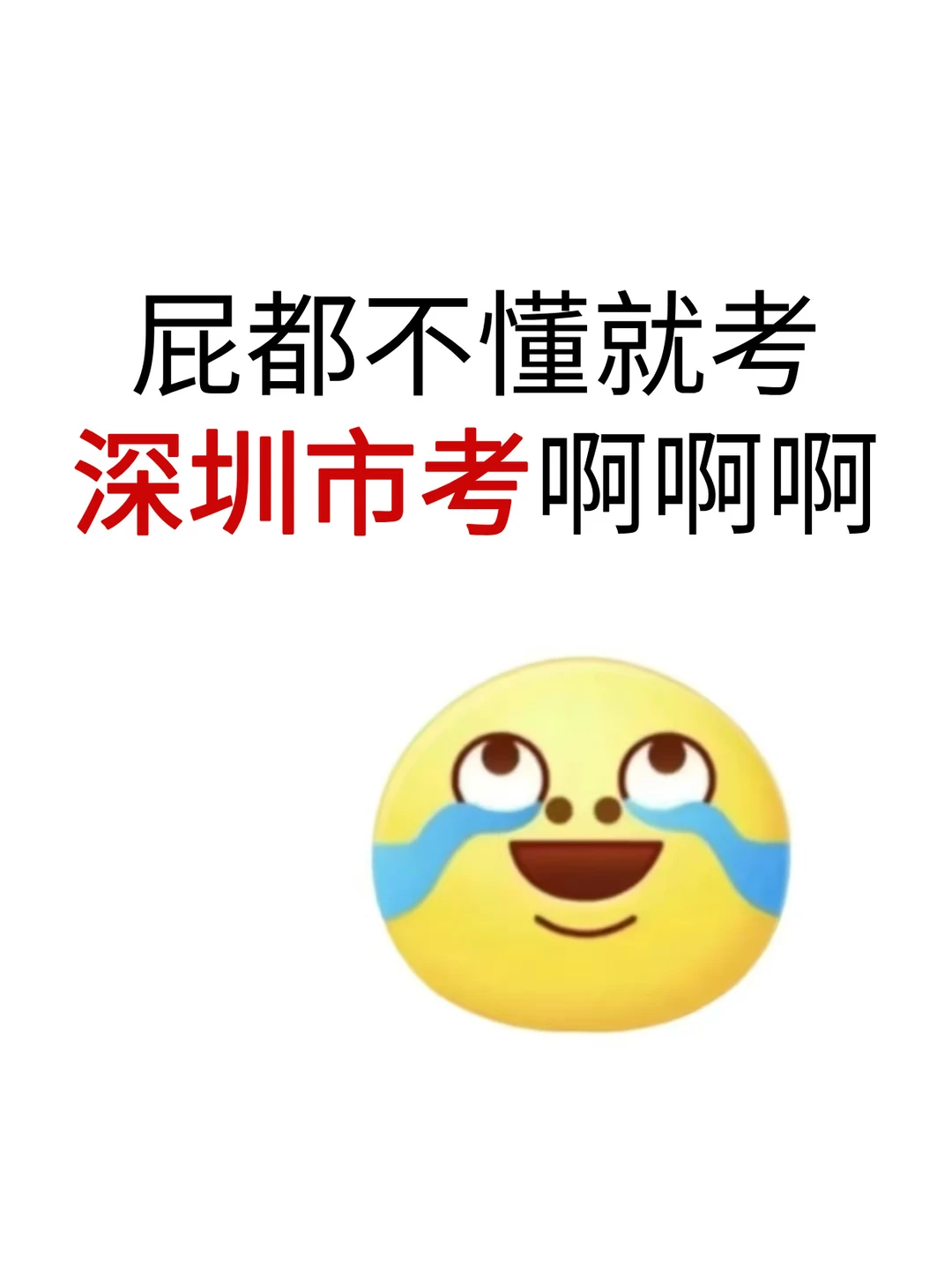 屁都不懂就考深圳市考啊啊啊