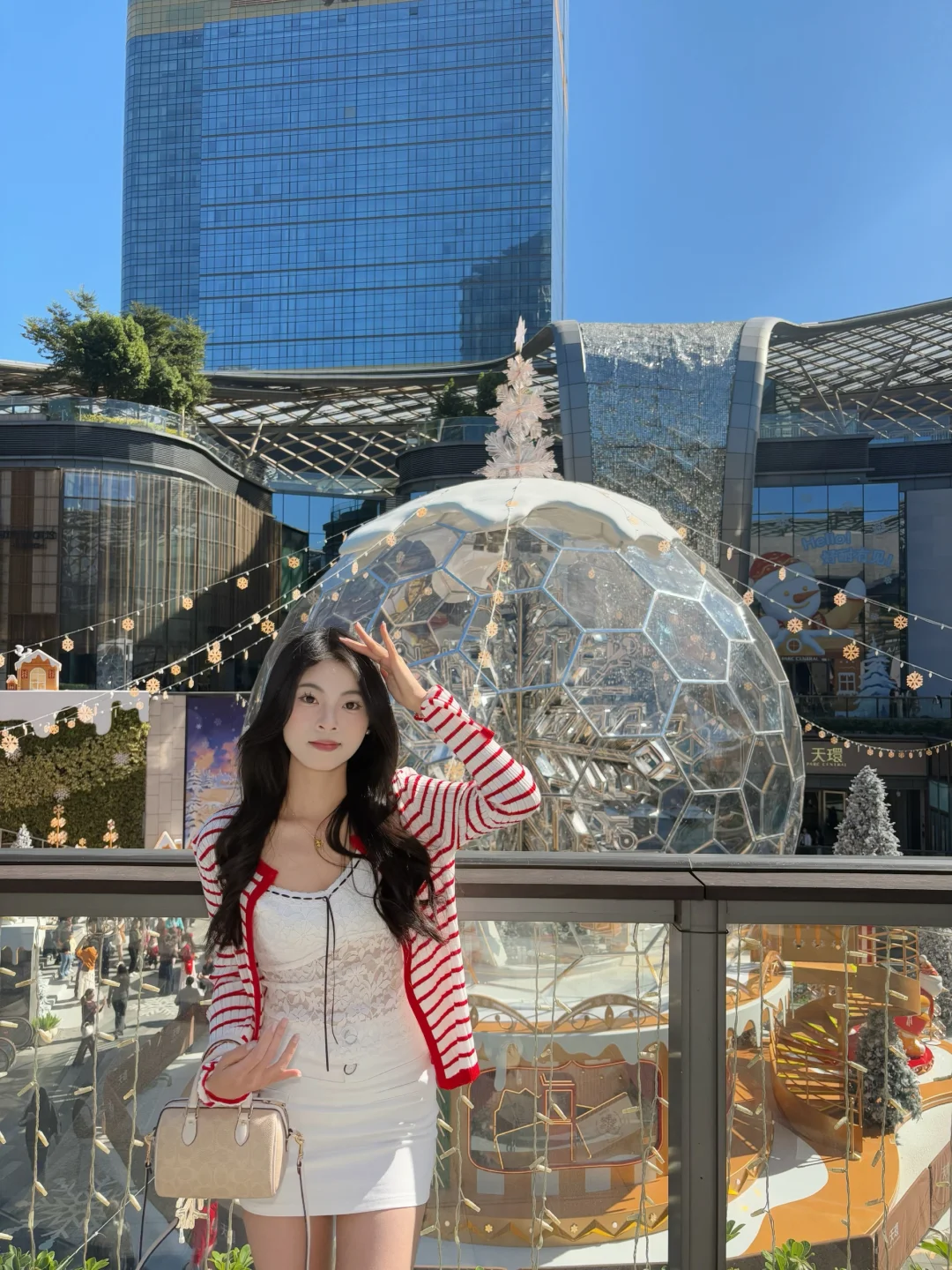 广州天环圣诞水晶球7️⃣个人少📷机位！