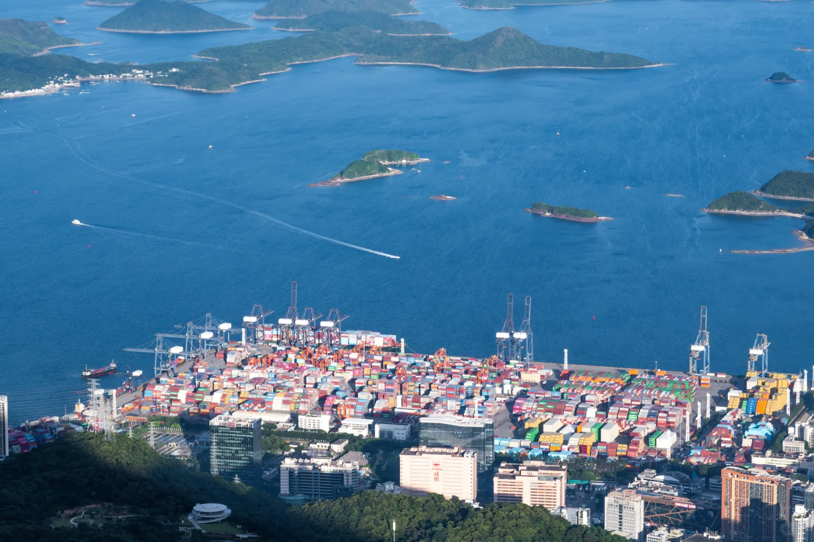 在深圳拍到了维港 ，香港第一高楼你敢信