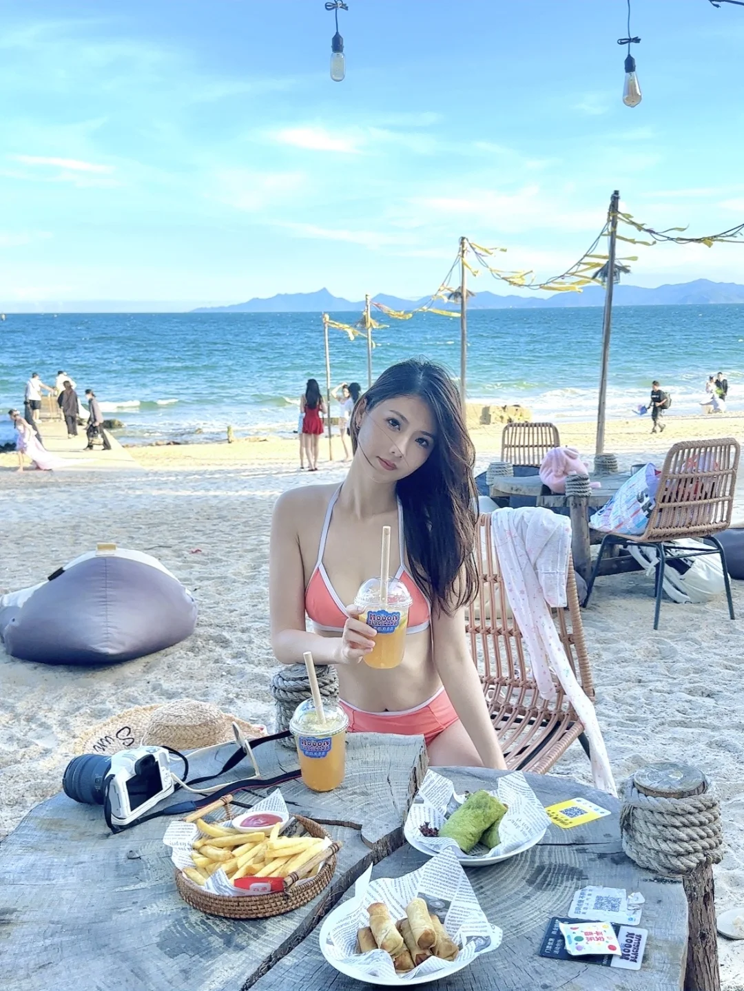 深圳沙滩玫瑰海岸美的仿佛在巴厘岛